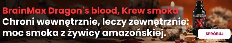 (Polština) Banner BrainMax Dragons blood, Dračí krev